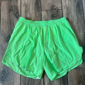 Lululemon Fast and Free Lined Short 6” - Men’s Size M - Scream Green